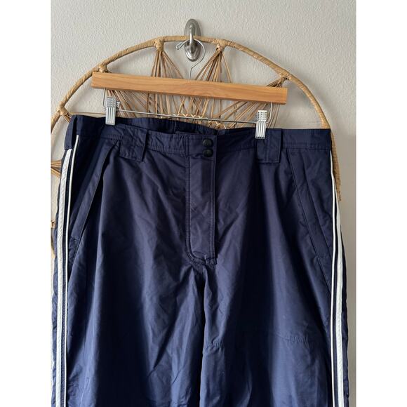 Womens Blue White Waterproof Obermeyer Snowboard Ski Pants ATC AC Insulated Sz18 - Picture 2 of 13